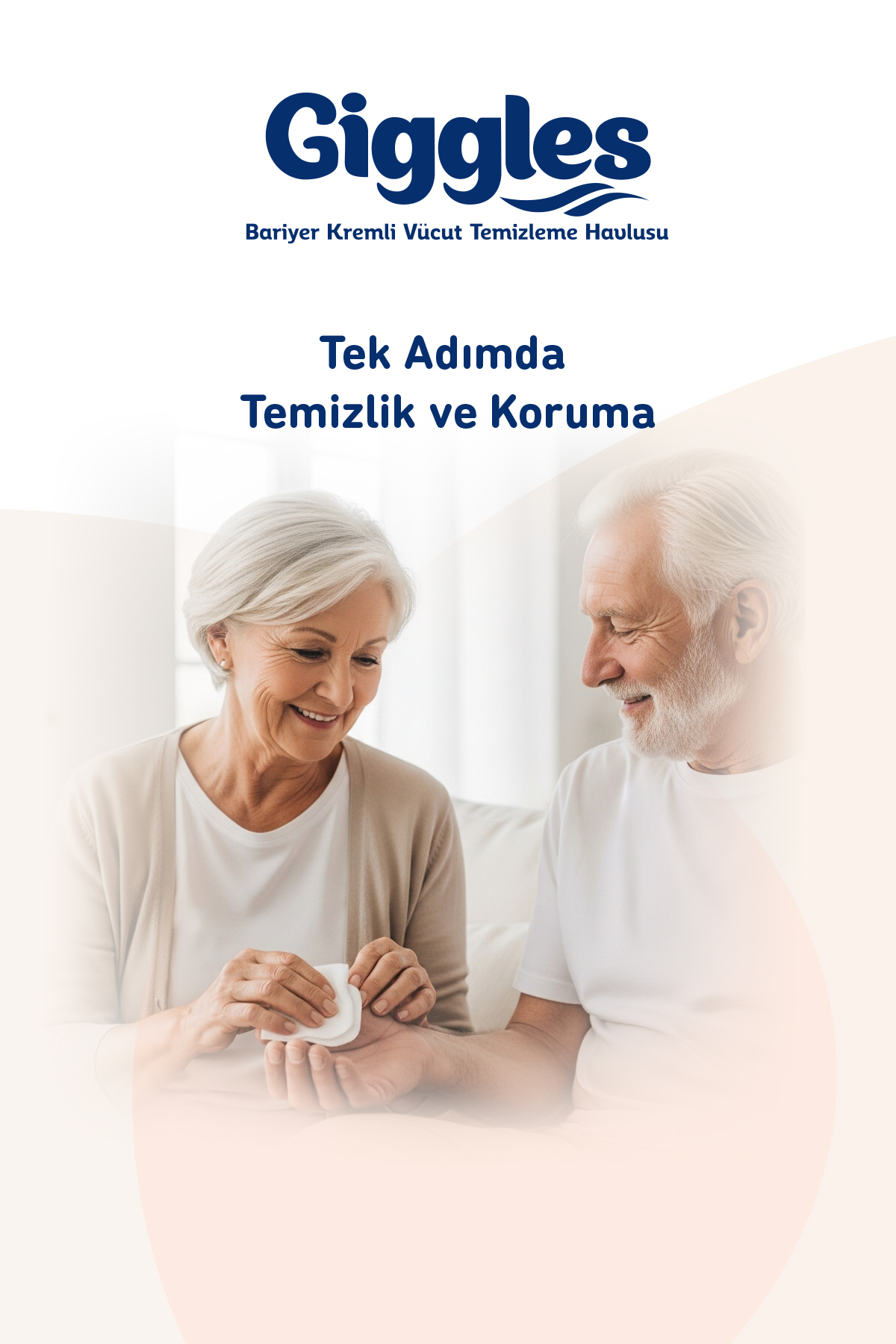 Giggles Bariyer Kremli Perine ve Vücut Temizleme ve Bakım Havlusu (3x50 Adet)